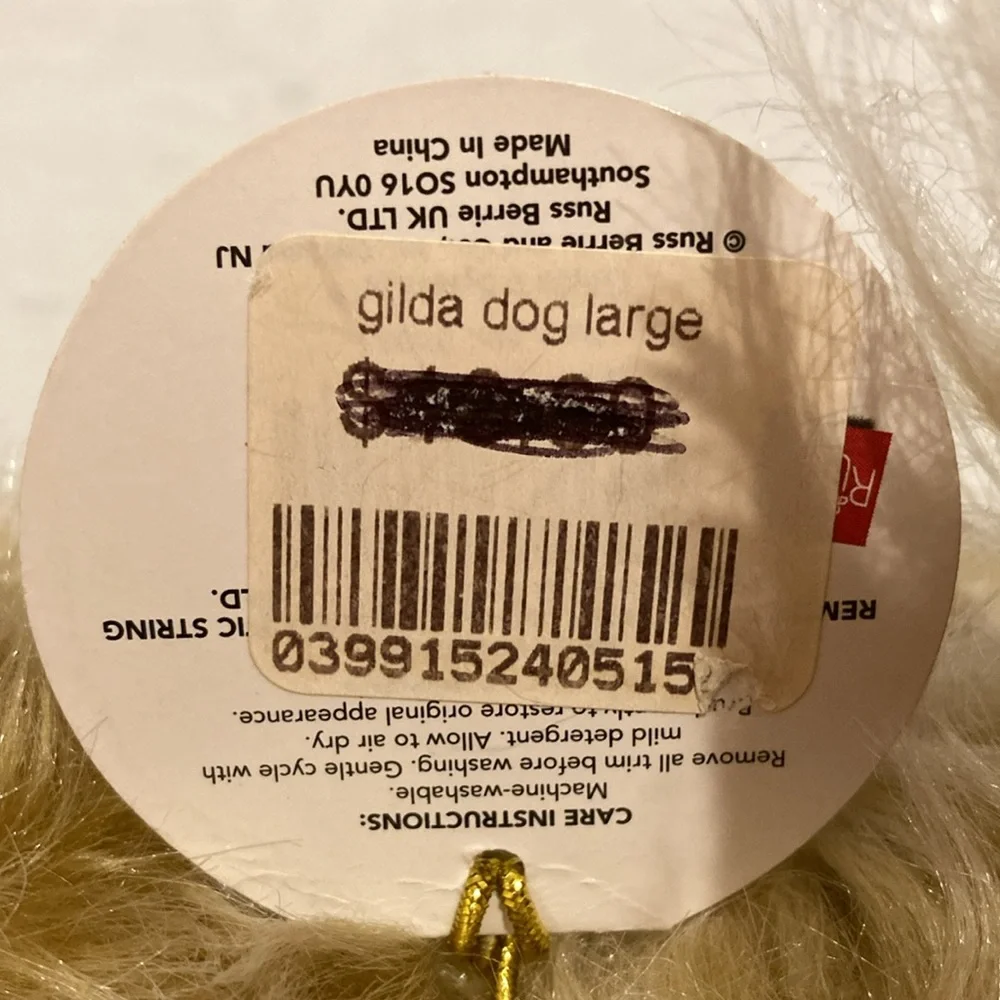 Russ Sparkle Yorkshire Terrier Dog Plush Stuffed Animal Gilda Worldwide Club 8”